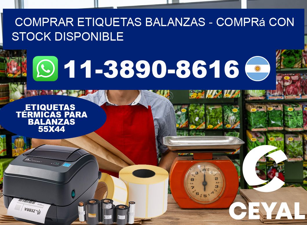 COMPRAR ETIQUETAS BALANZAS – Comprá con stock disponible