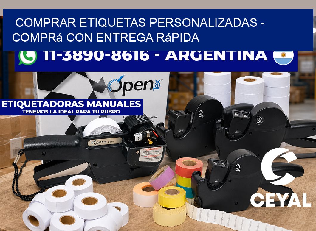 COMPRAR ETIQUETAS PERSONALIZADAS - Comprá con entrega rápida