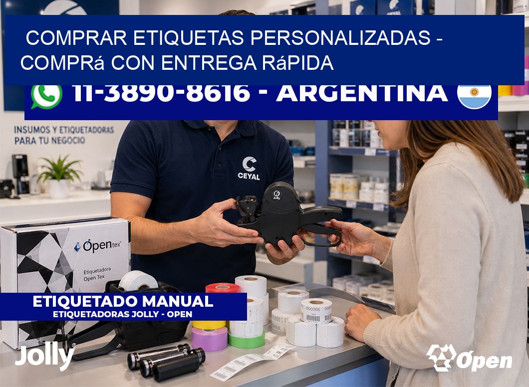 COMPRAR ETIQUETAS PERSONALIZADAS - Comprá con entrega rápida