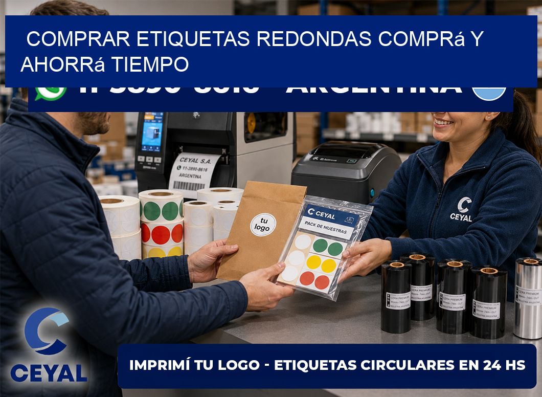 COMPRAR ETIQUETAS REDONDAS Comprá y ahorrá tiempo
