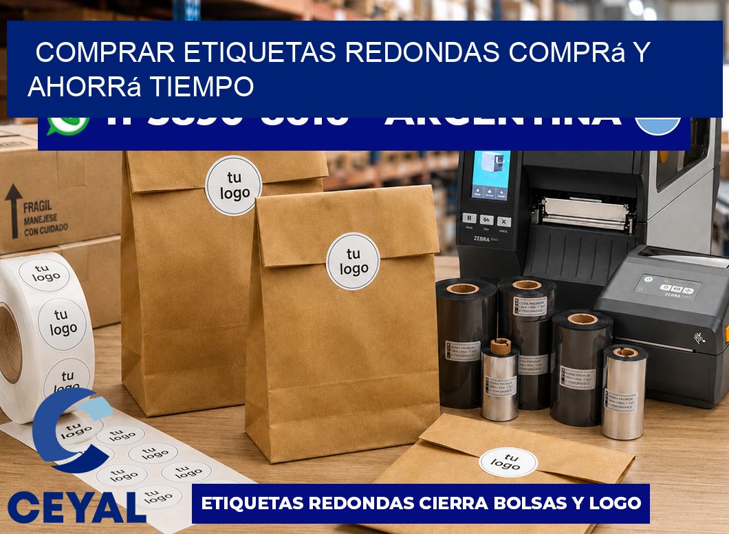 COMPRAR ETIQUETAS REDONDAS Comprá y ahorrá tiempo