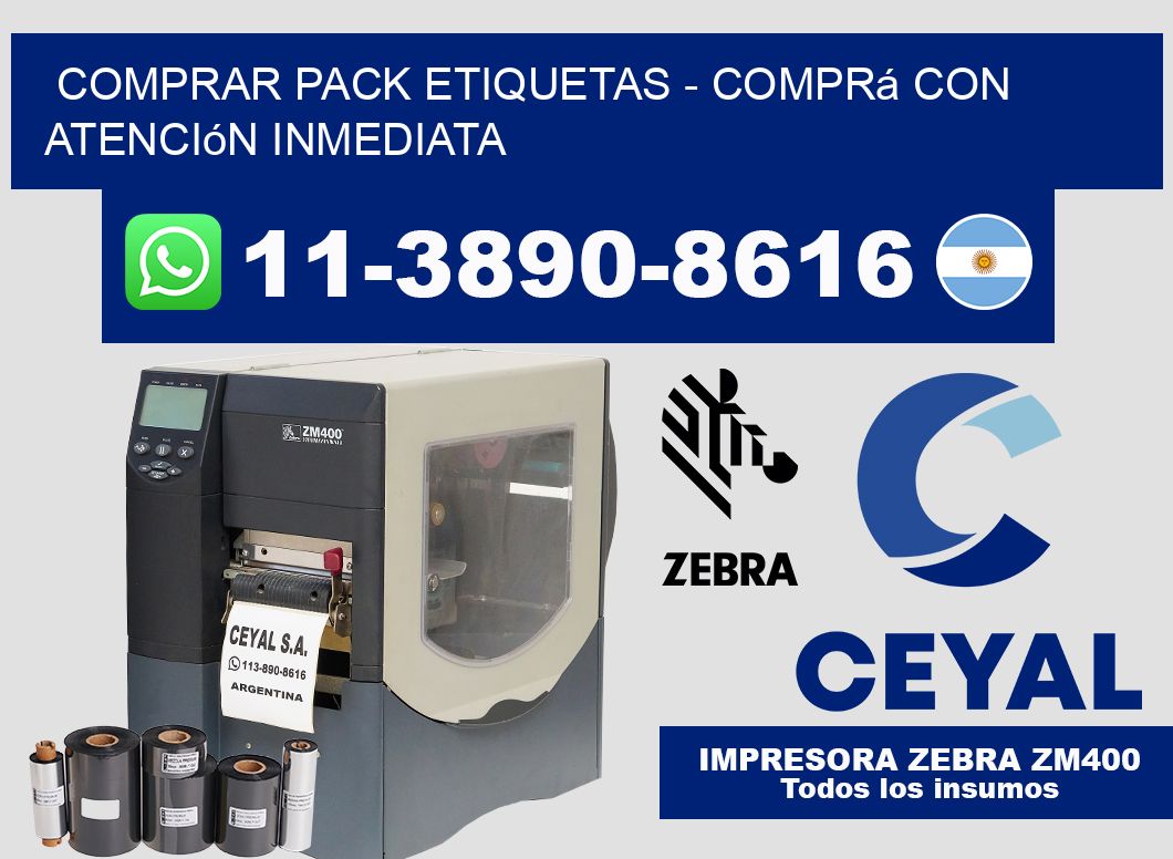 COMPRAR PACK ETIQUETAS - Comprá con atención inmediata