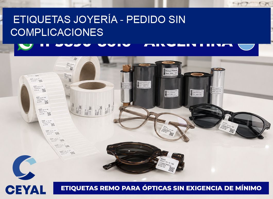 ETIQUETAS JOYERÍA - Pedido sin complicaciones