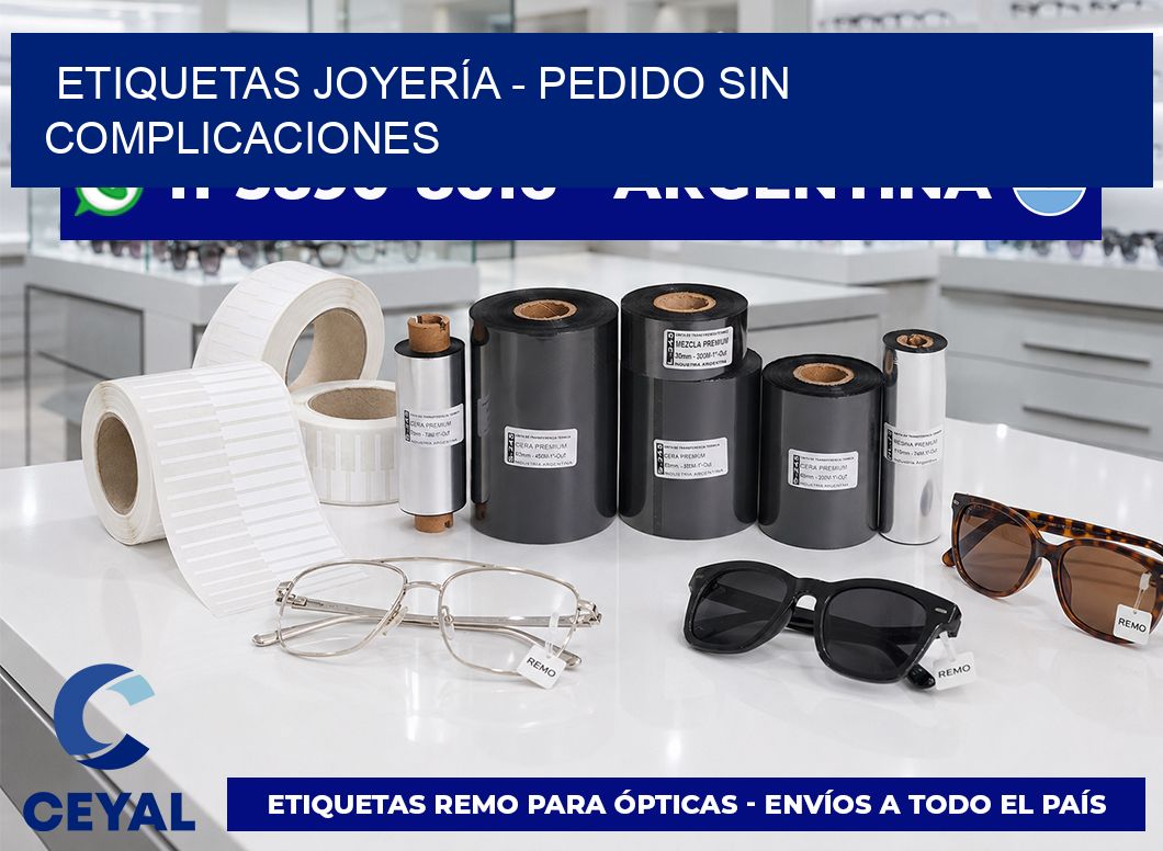ETIQUETAS JOYERÍA - Pedido sin complicaciones