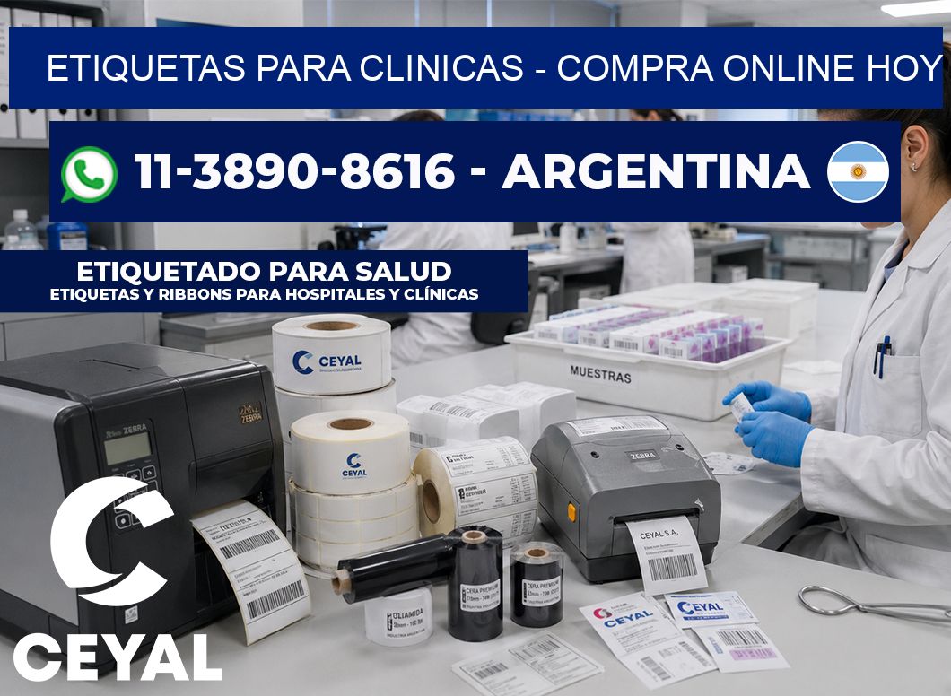 ETIQUETAS PARA CLINICAS - Compra online hoy