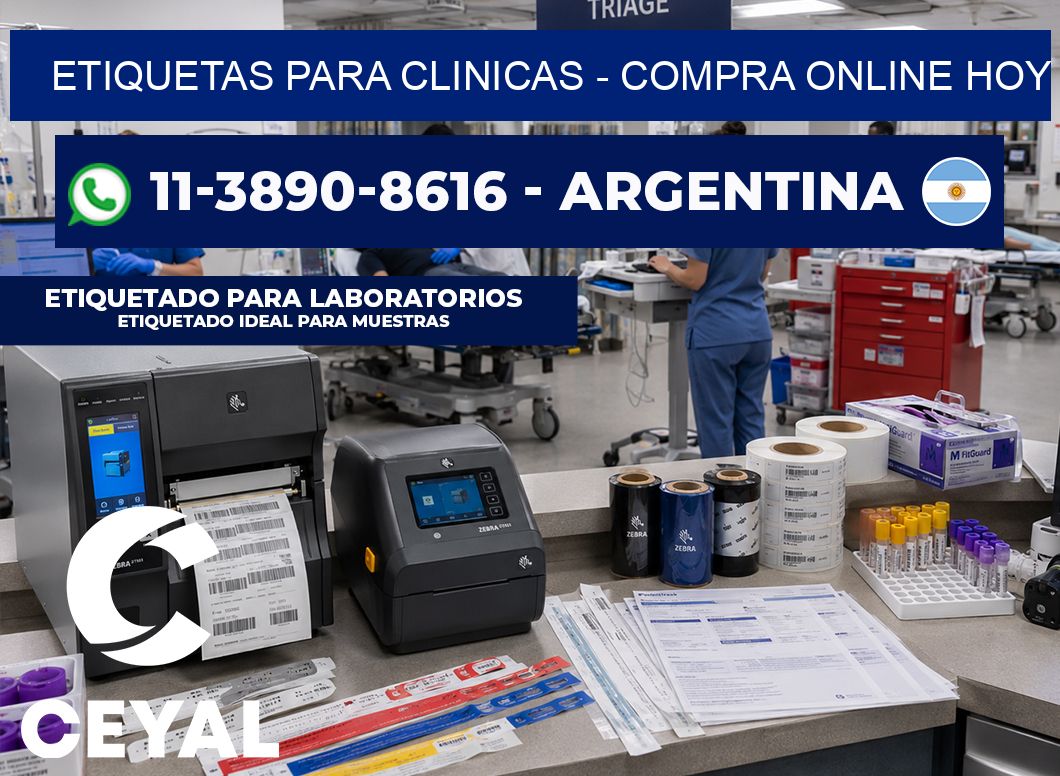 ETIQUETAS PARA CLINICAS - Compra online hoy