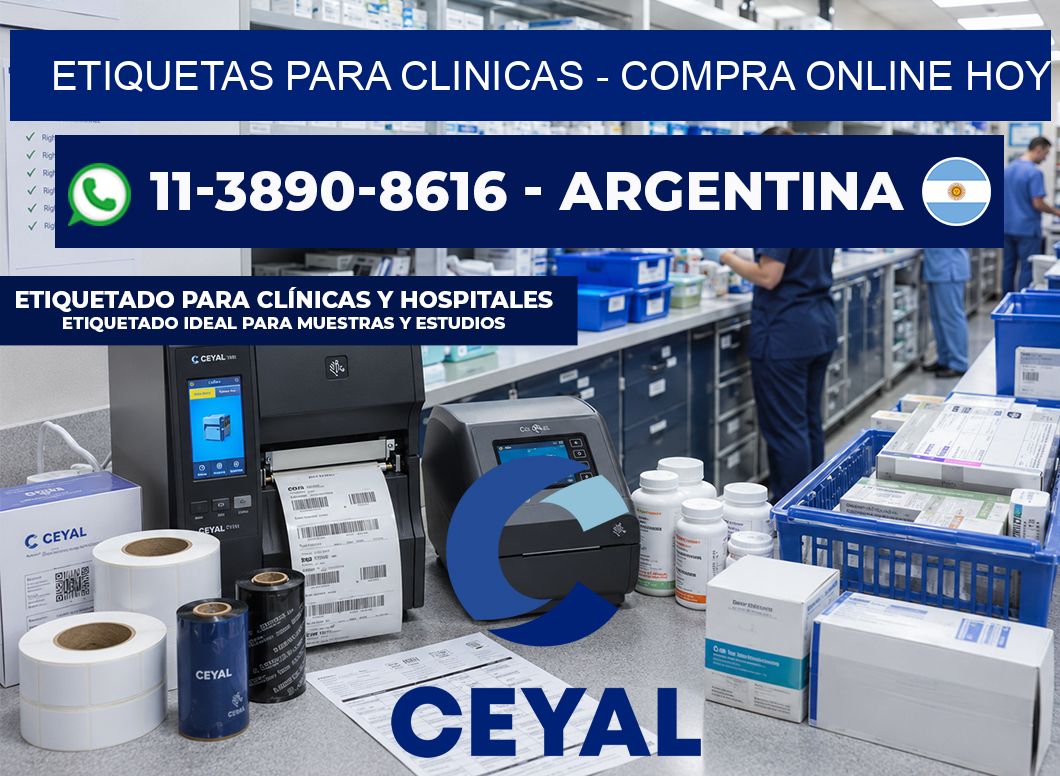 ETIQUETAS PARA CLINICAS – Compra online hoy