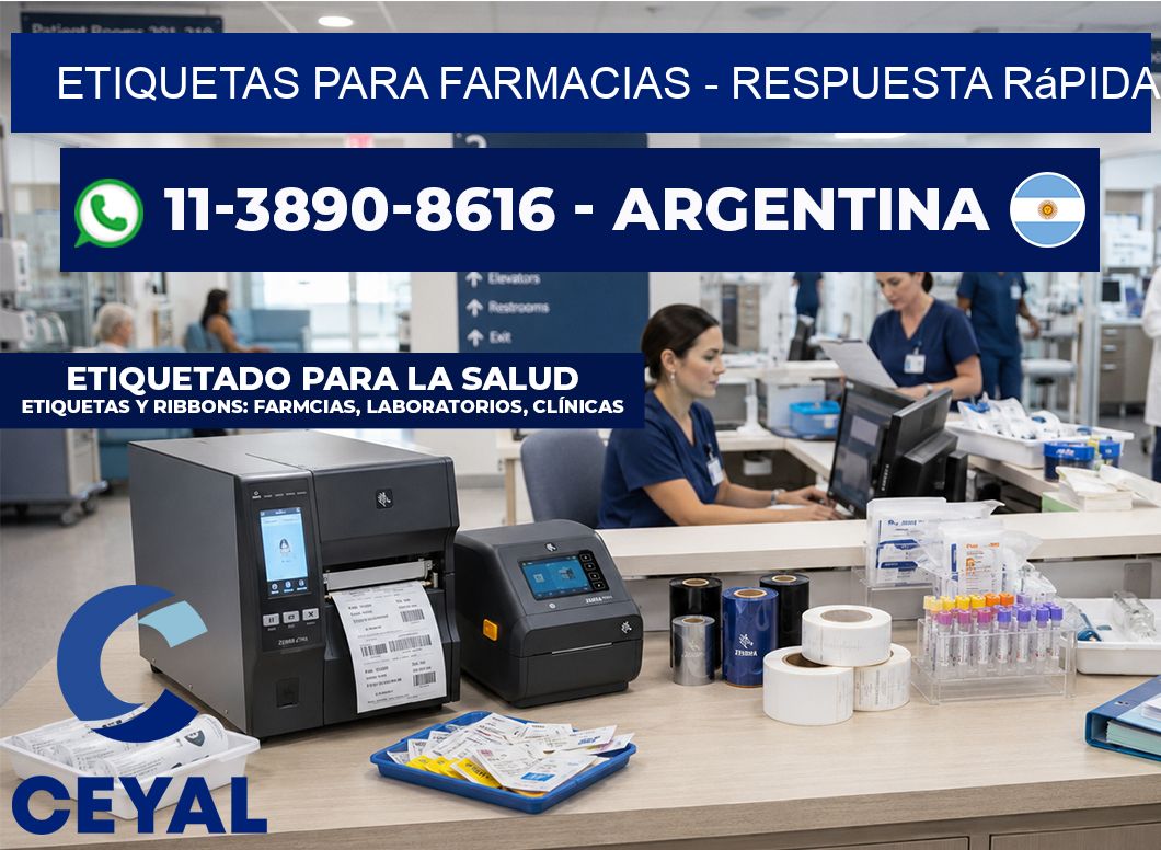 ETIQUETAS PARA FARMACIAS - Respuesta rápida