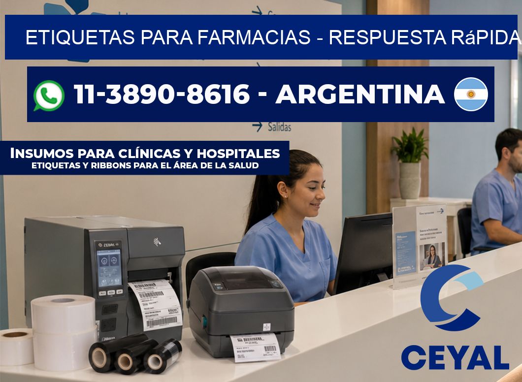 ETIQUETAS PARA FARMACIAS - Respuesta rápida