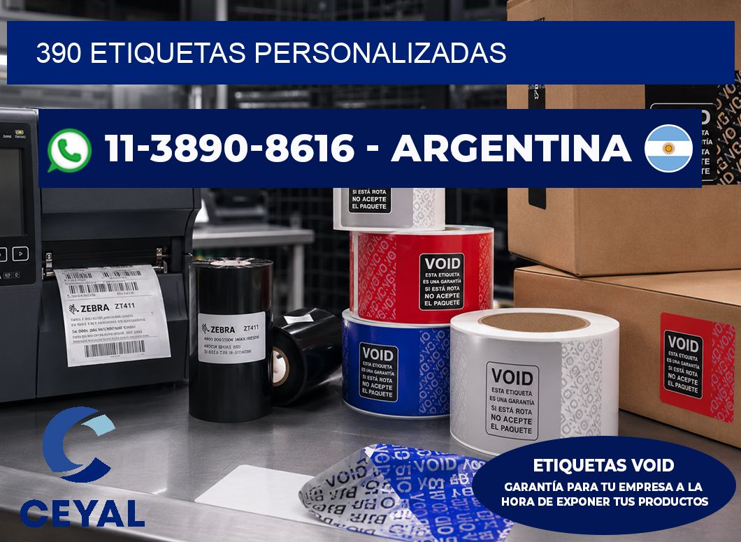 390 ETIQUETAS PERSONALIZADAS