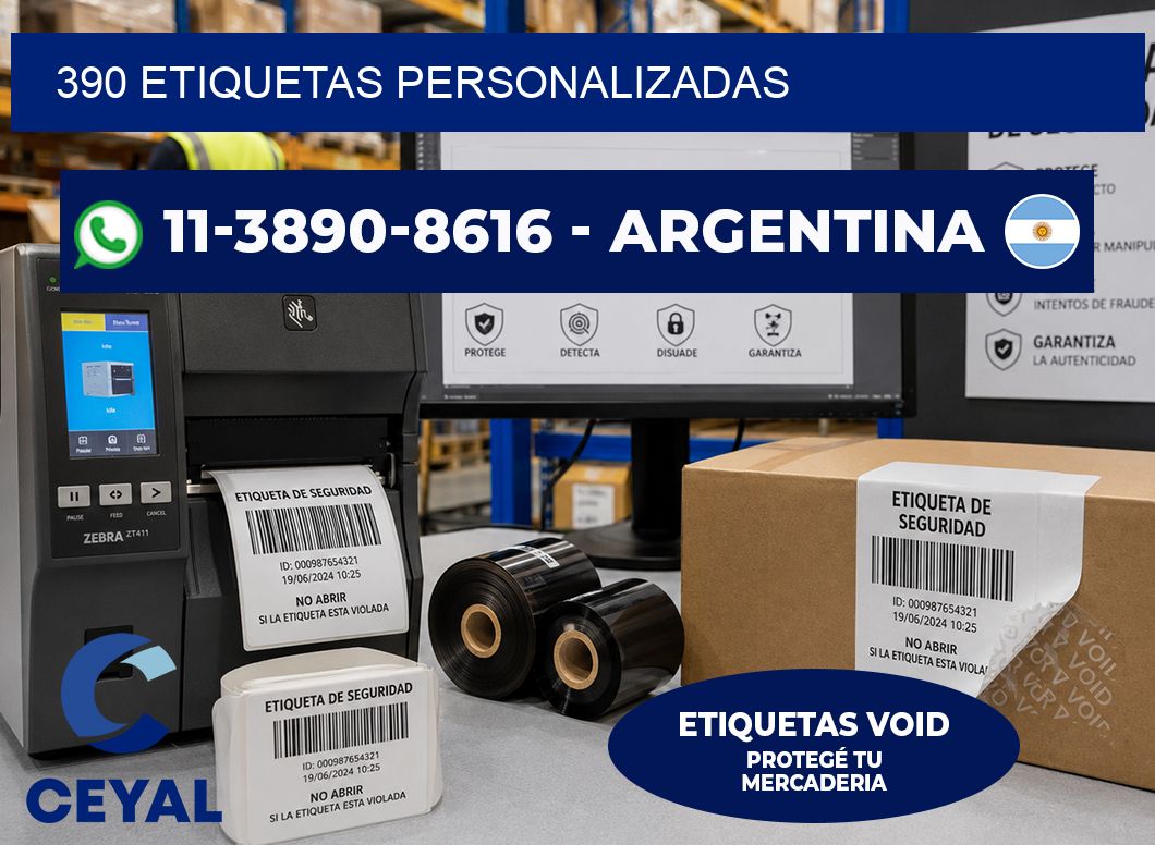 390 ETIQUETAS PERSONALIZADAS