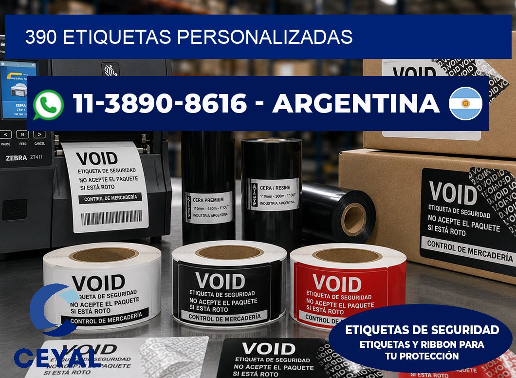 390 ETIQUETAS PERSONALIZADAS