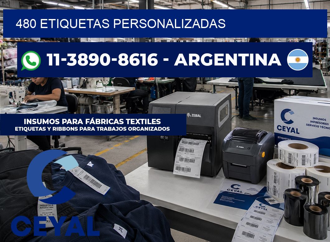 480 ETIQUETAS PERSONALIZADAS