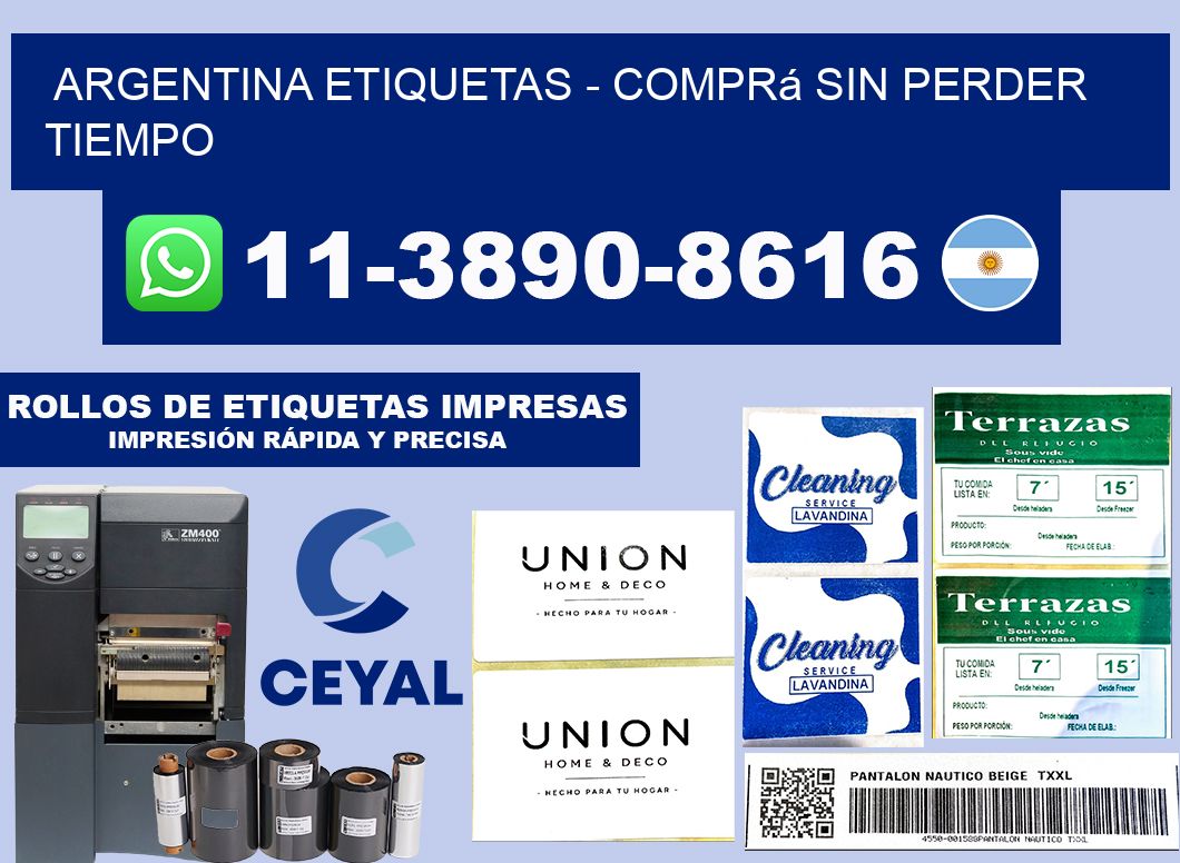 ARGENTINA ETIQUETAS - Comprá sin perder tiempo