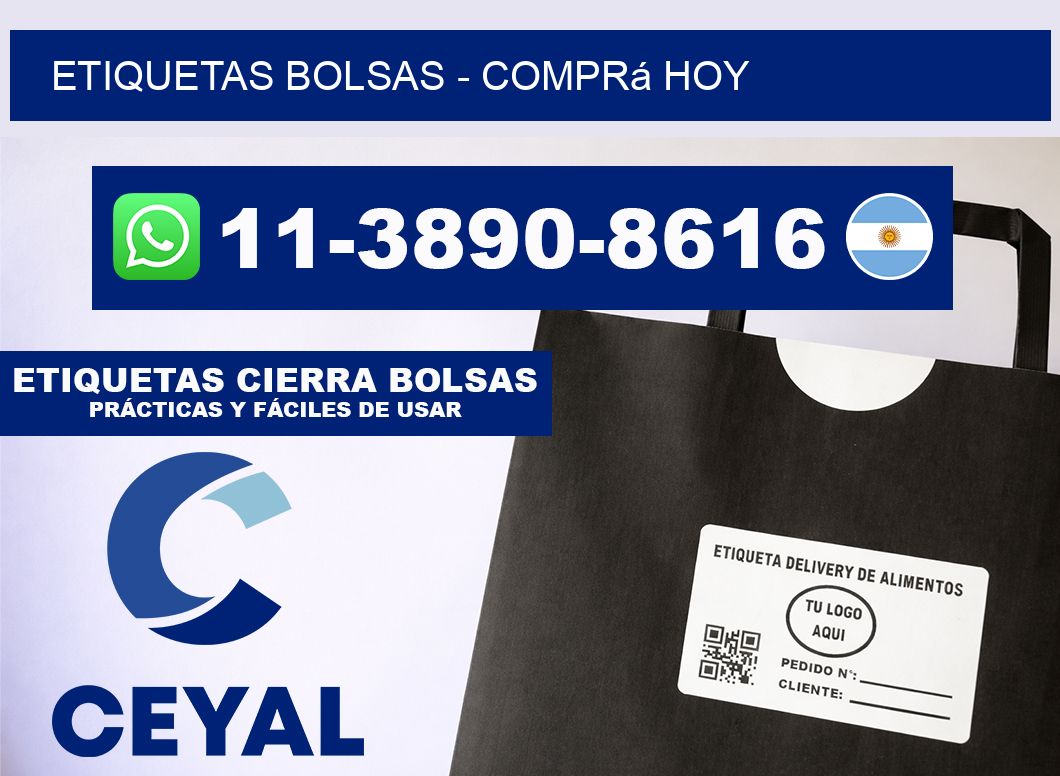 ETIQUETAS BOLSAS - Comprá hoy