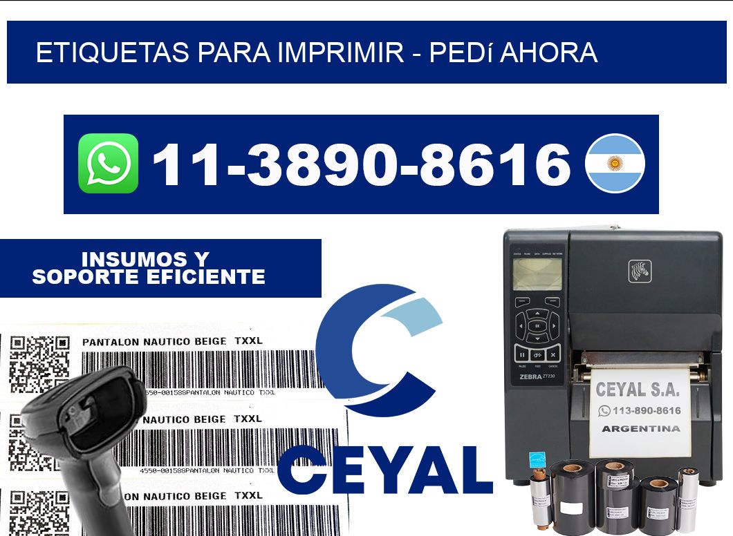 ETIQUETAS PARA IMPRIMIR - Pedí ahora