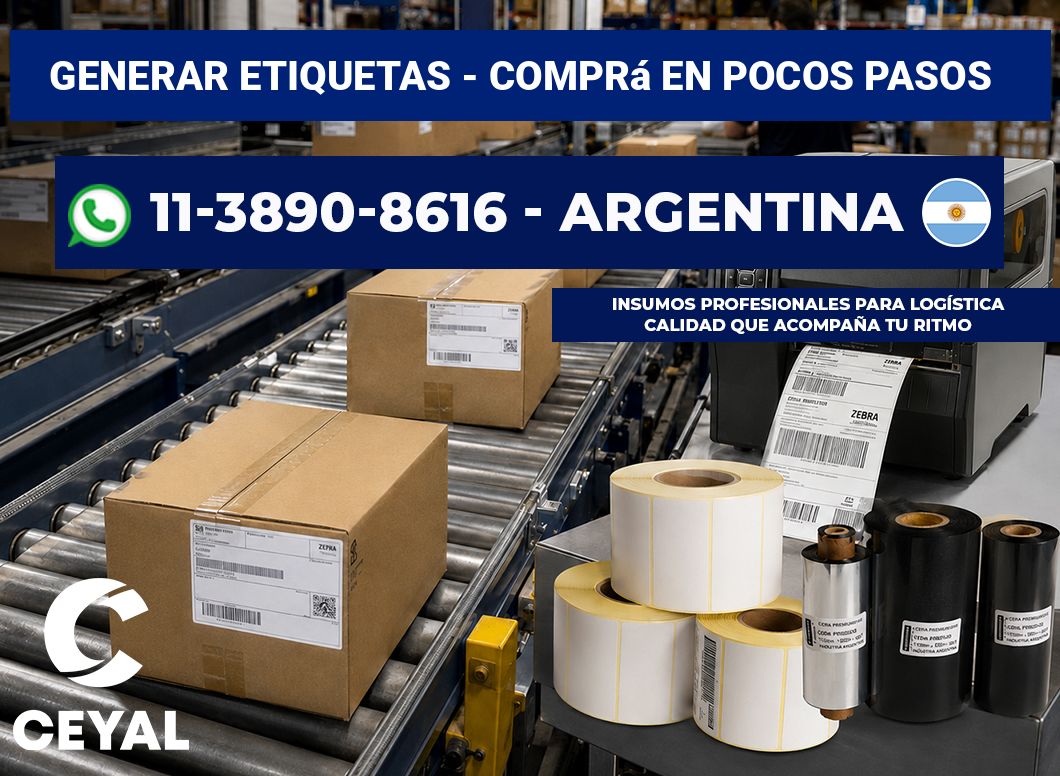 GENERAR ETIQUETAS – Comprá en pocos pasos