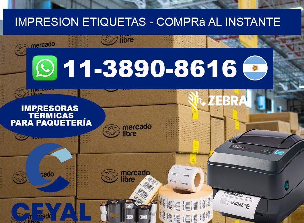 IMPRESION ETIQUETAS - Comprá al instante