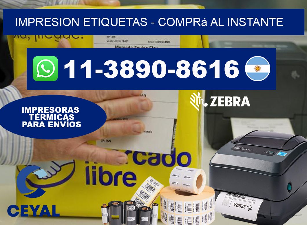 IMPRESION ETIQUETAS – Comprá al instante