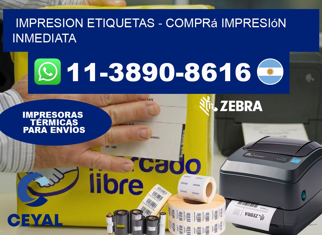 IMPRESION ETIQUETAS – Comprá impresión inmediata
