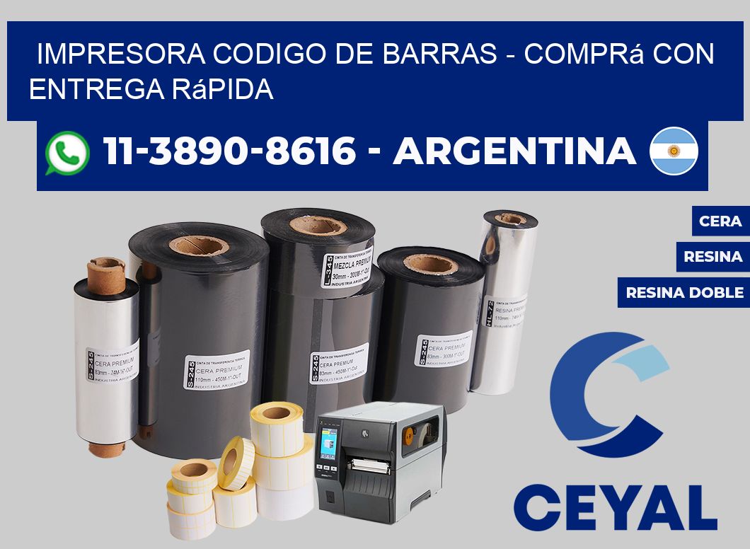 IMPRESORA CODIGO DE BARRAS - Comprá con entrega rápida