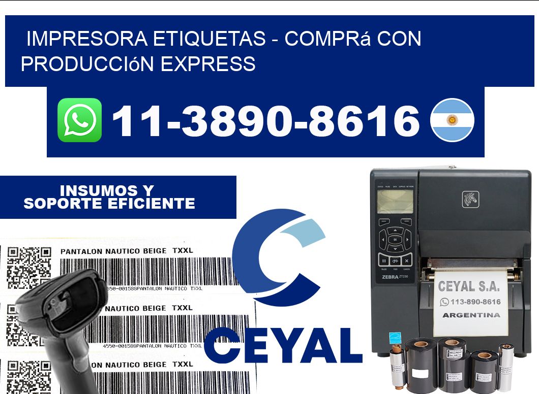 IMPRESORA ETIQUETAS - Comprá con producción express