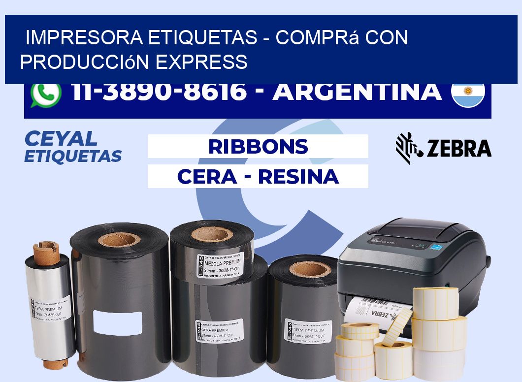 IMPRESORA ETIQUETAS - Comprá con producción express