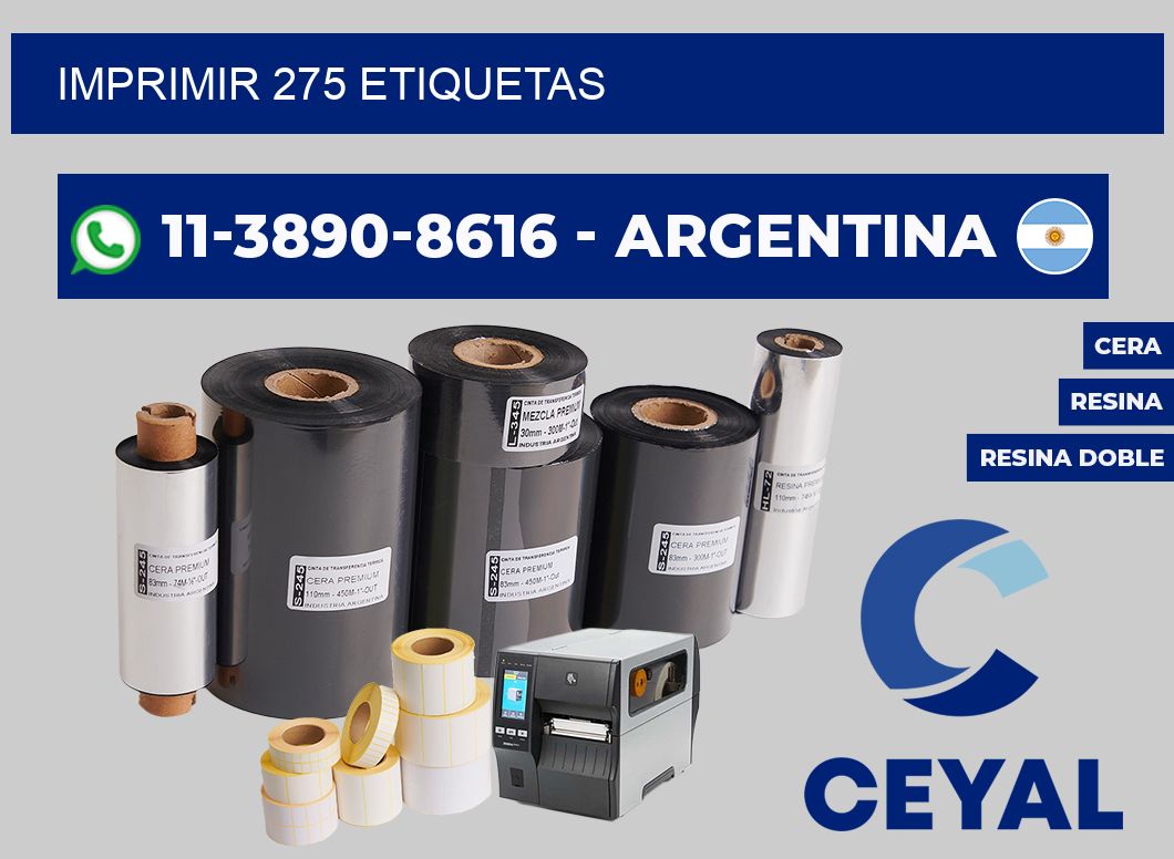 IMPRIMIR 275 ETIQUETAS