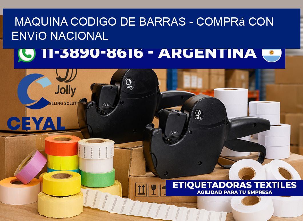 MAQUINA CODIGO DE BARRAS – Comprá con envío nacional