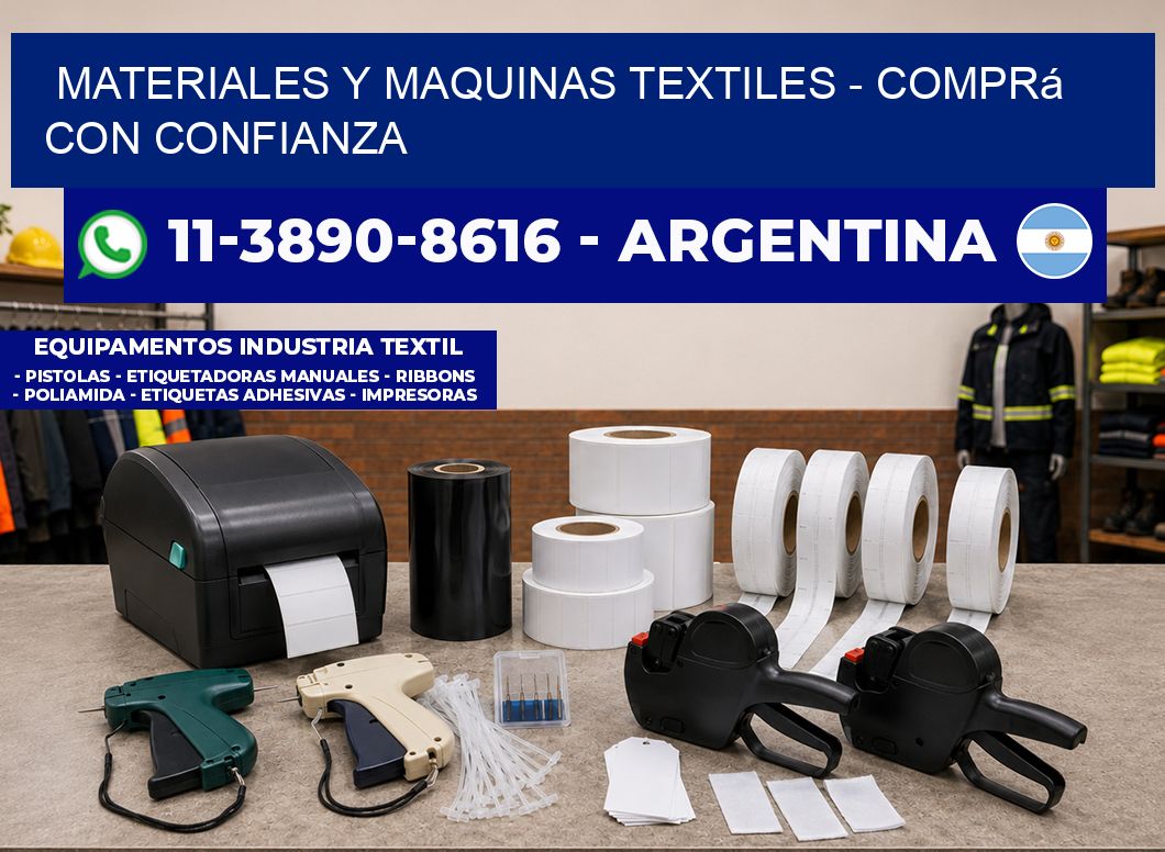 MATERIALES Y MAQUINAS TEXTILES - Comprá con confianza
