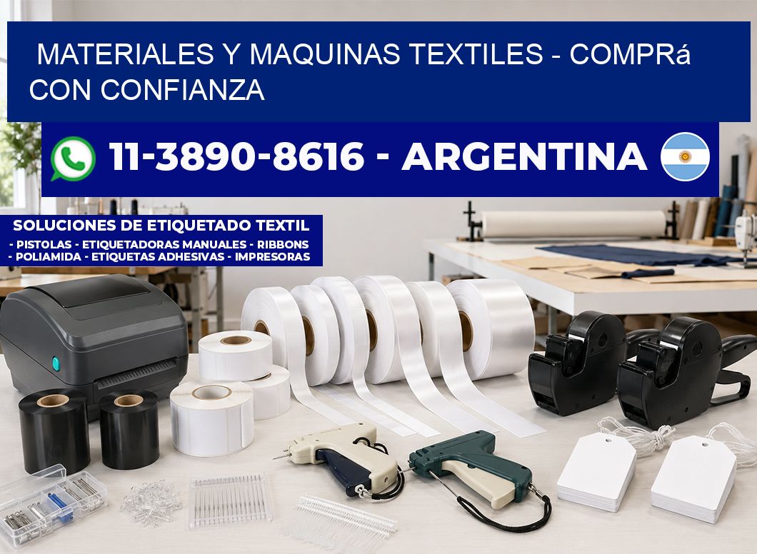 MATERIALES Y MAQUINAS TEXTILES – Comprá con confianza