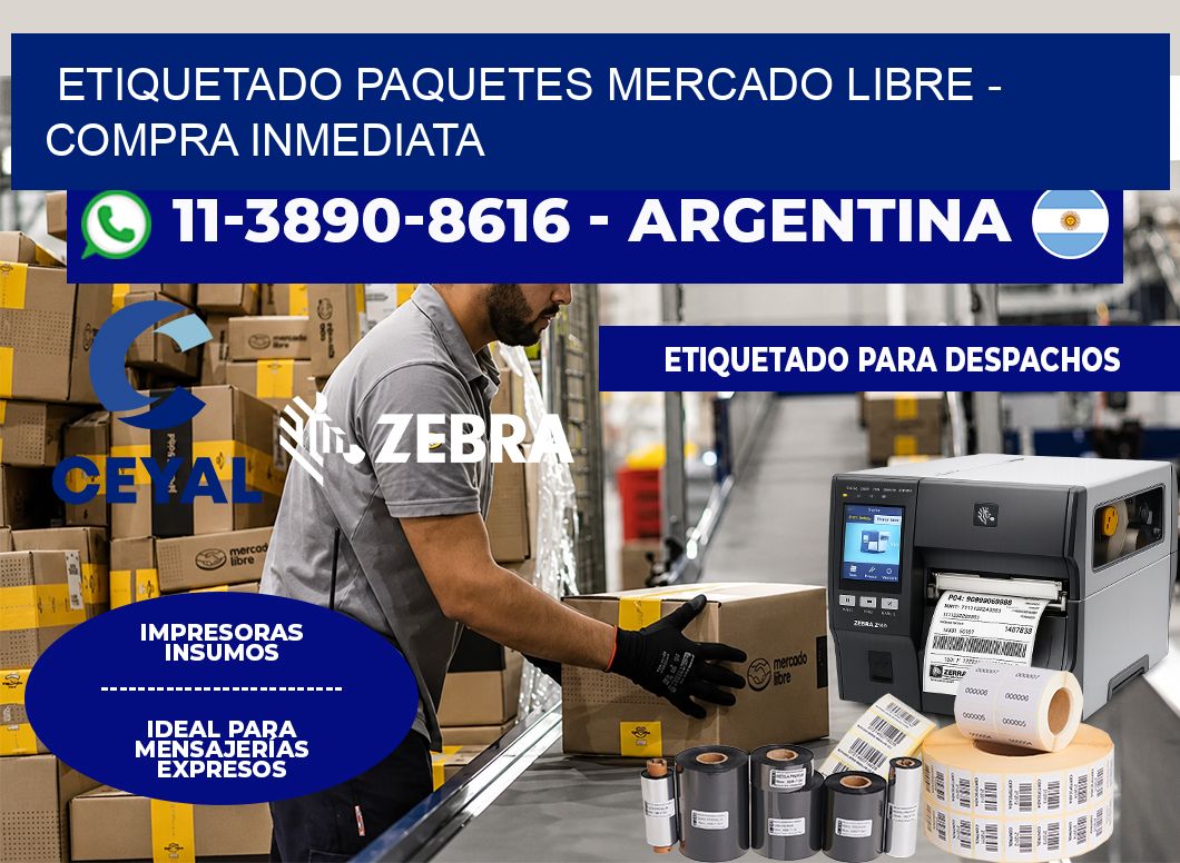 etiquetado paquetes mercado libre – Compra inmediata