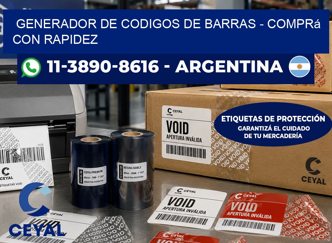 generador de codigos de barras - Comprá con rapidez