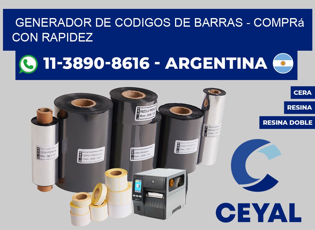 generador de codigos de barras - Comprá con rapidez