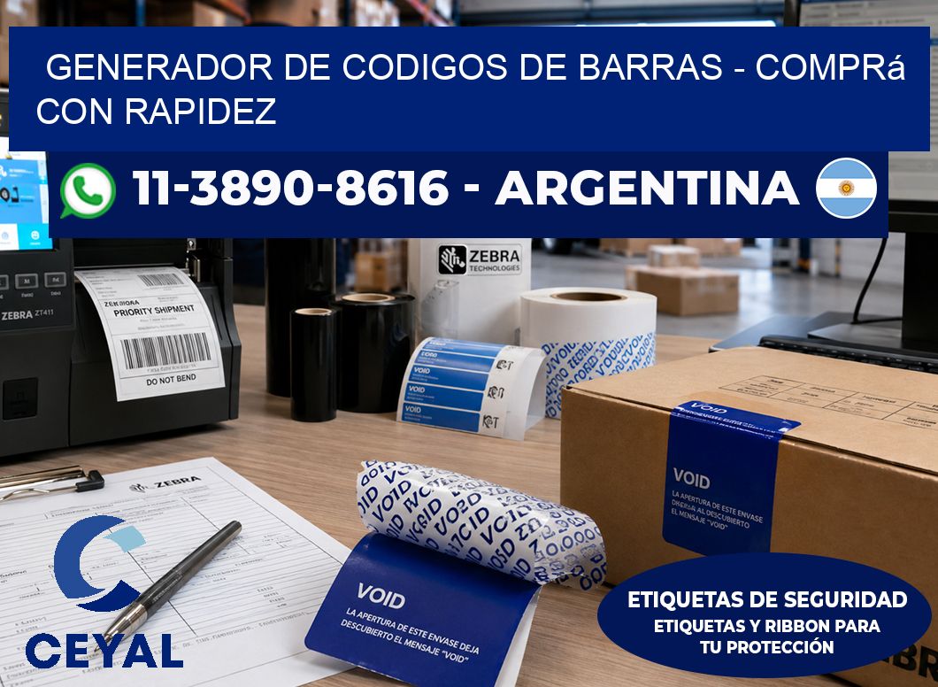 generador de codigos de barras – Comprá con rapidez