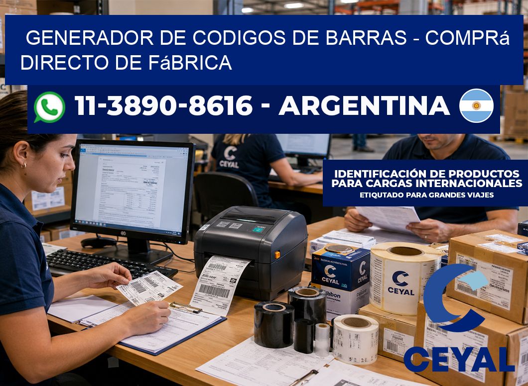 generador de codigos de barras - Comprá directo de fábrica