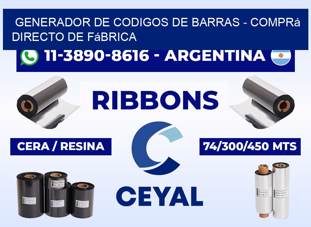 generador de codigos de barras - Comprá directo de fábrica