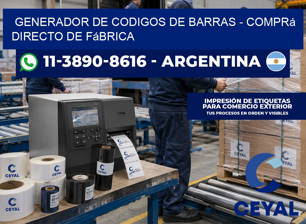 generador de codigos de barras – Comprá directo de fábrica