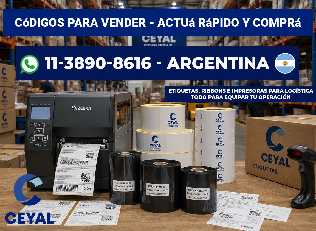 Códigos para vender – Actuá rápido y comprá