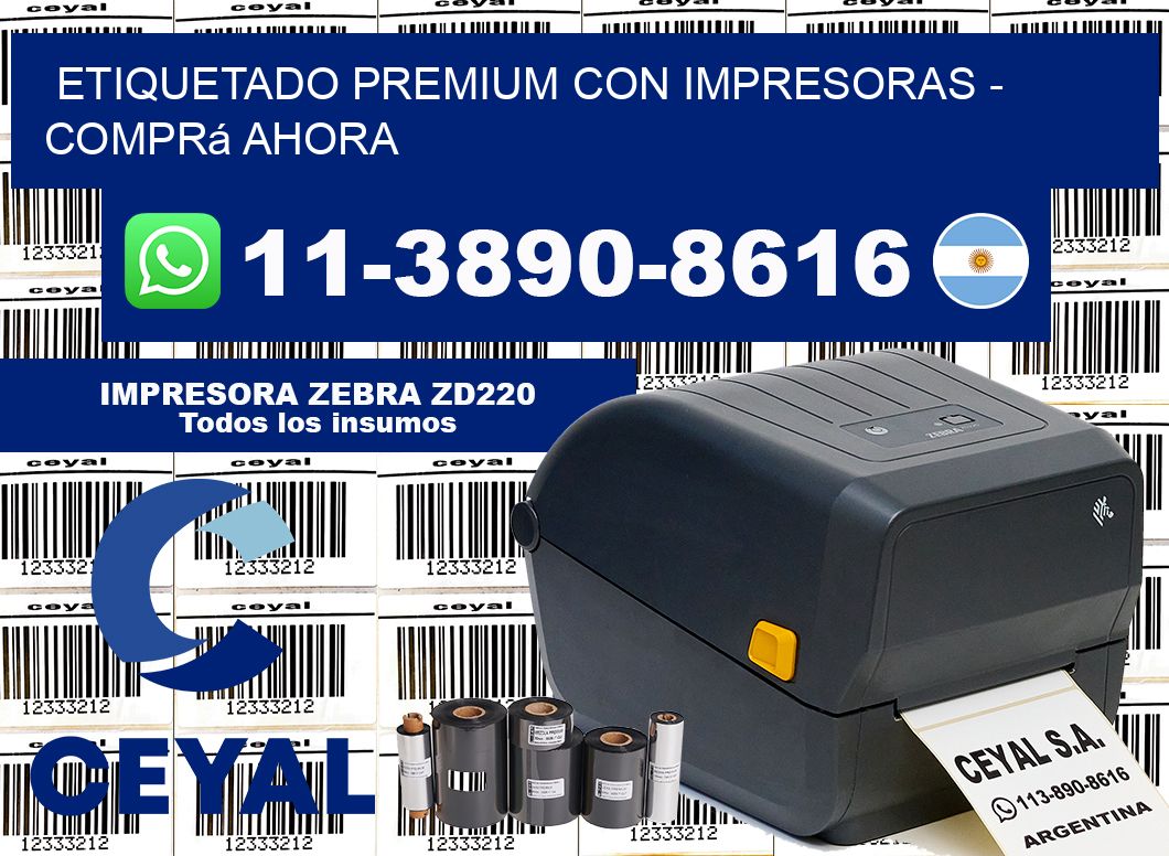 ETIQUETADO PREMIUM CON IMPRESORAS - Comprá ahora