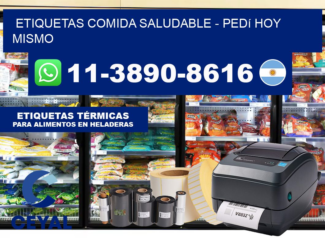 ETIQUETAS COMIDA SALUDABLE – Pedí hoy mismo