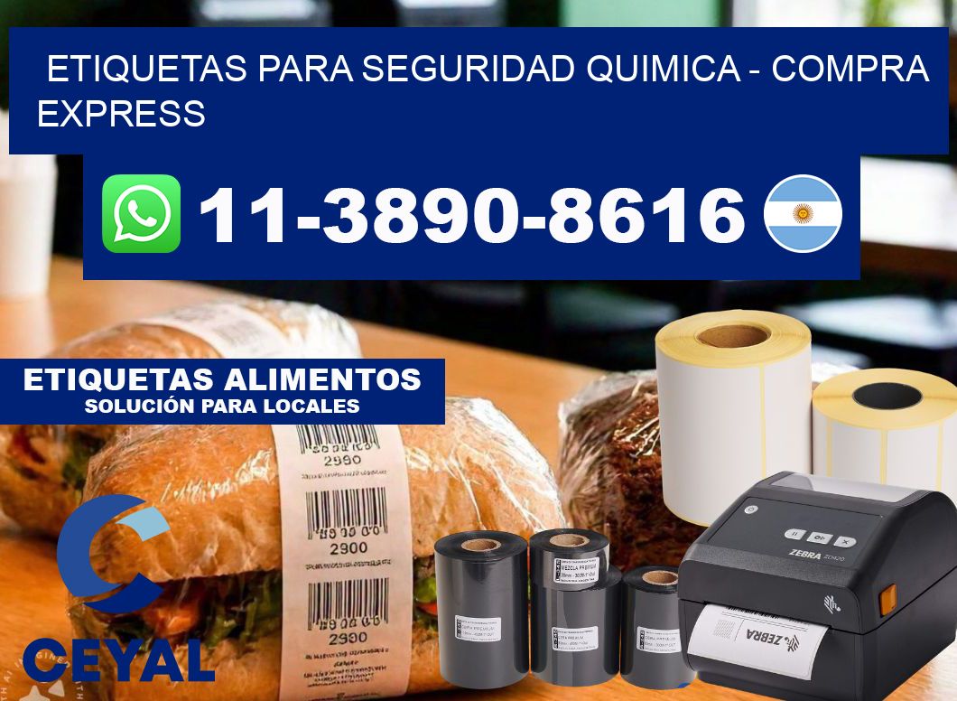 ETIQUETAS PARA SEGURIDAD QUIMICA - Compra express