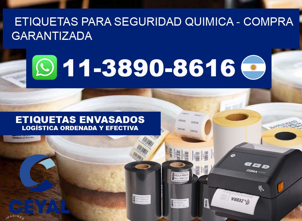 ETIQUETAS PARA SEGURIDAD QUIMICA - Compra garantizada