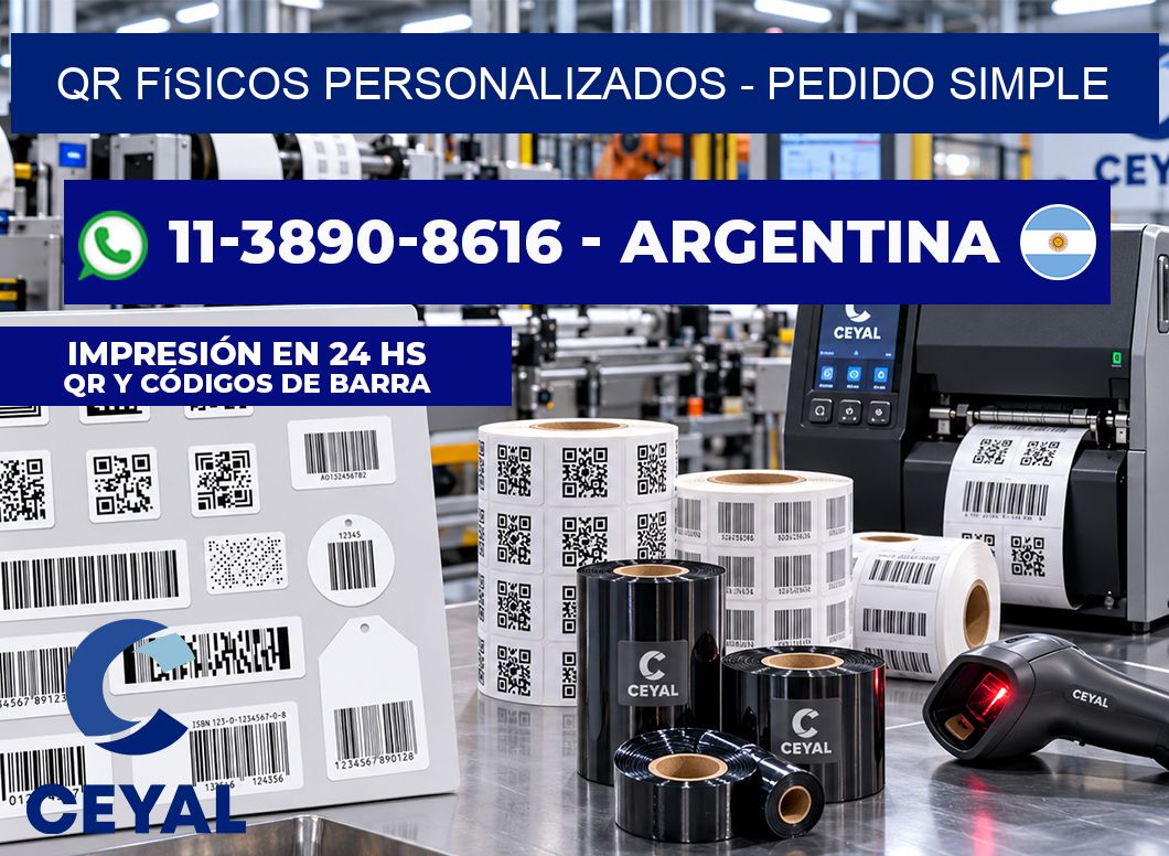 QR Físicos Personalizados - Pedido simple