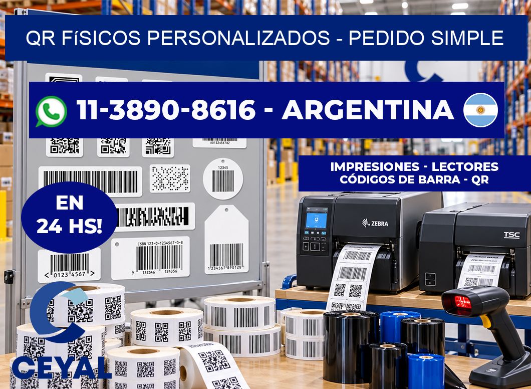QR Físicos Personalizados - Pedido simple