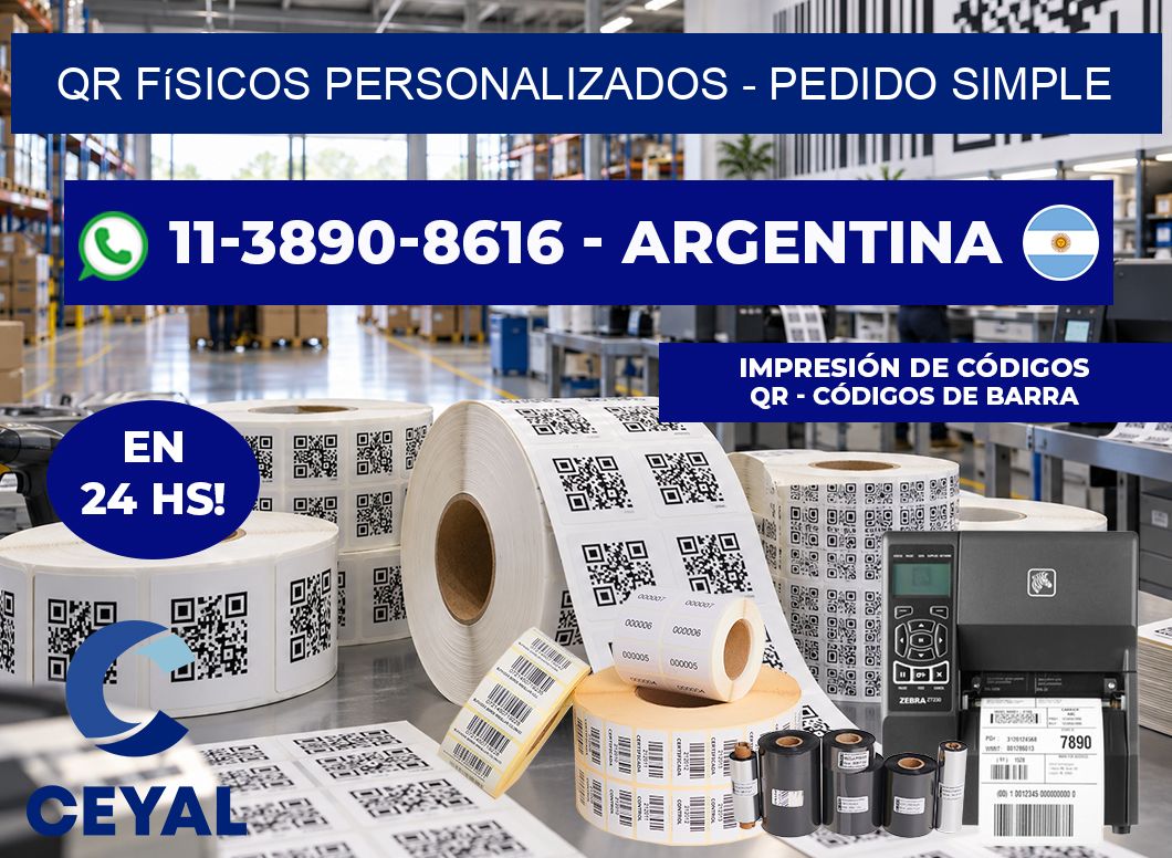 QR Físicos Personalizados – Pedido simple