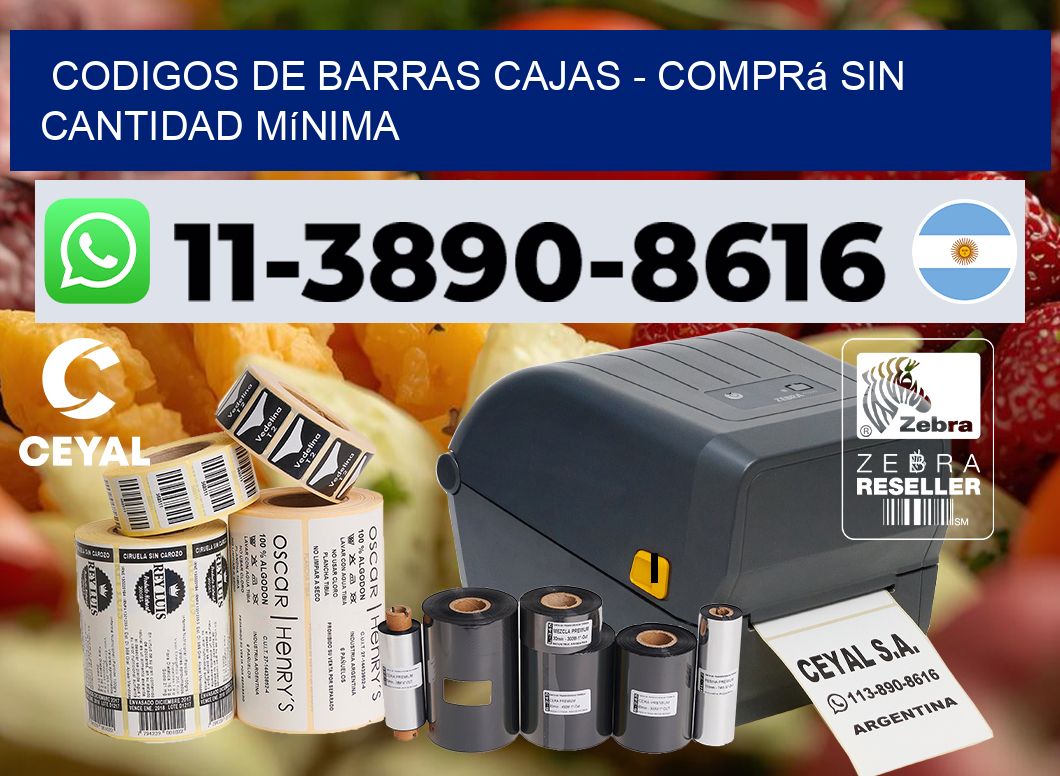 codigos de barras cajas - Comprá sin cantidad mínima