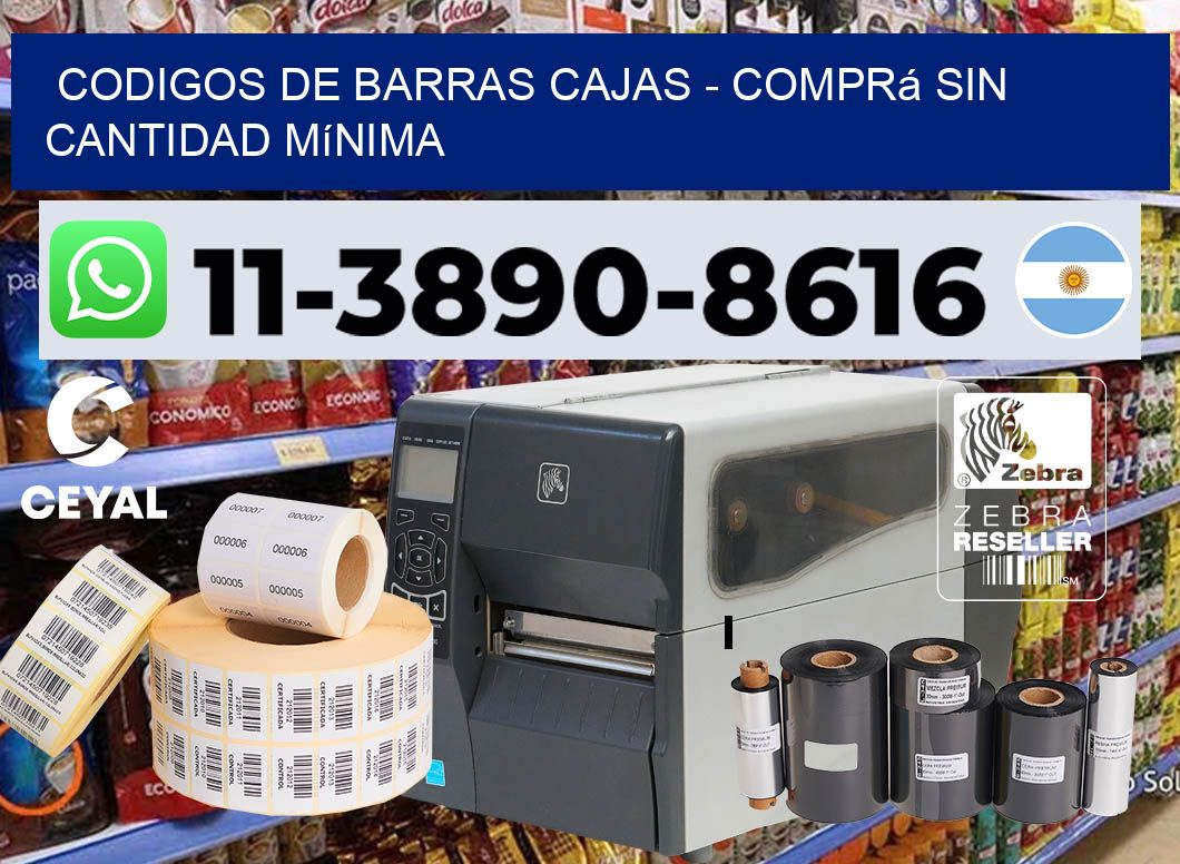 codigos de barras cajas - Comprá sin cantidad mínima