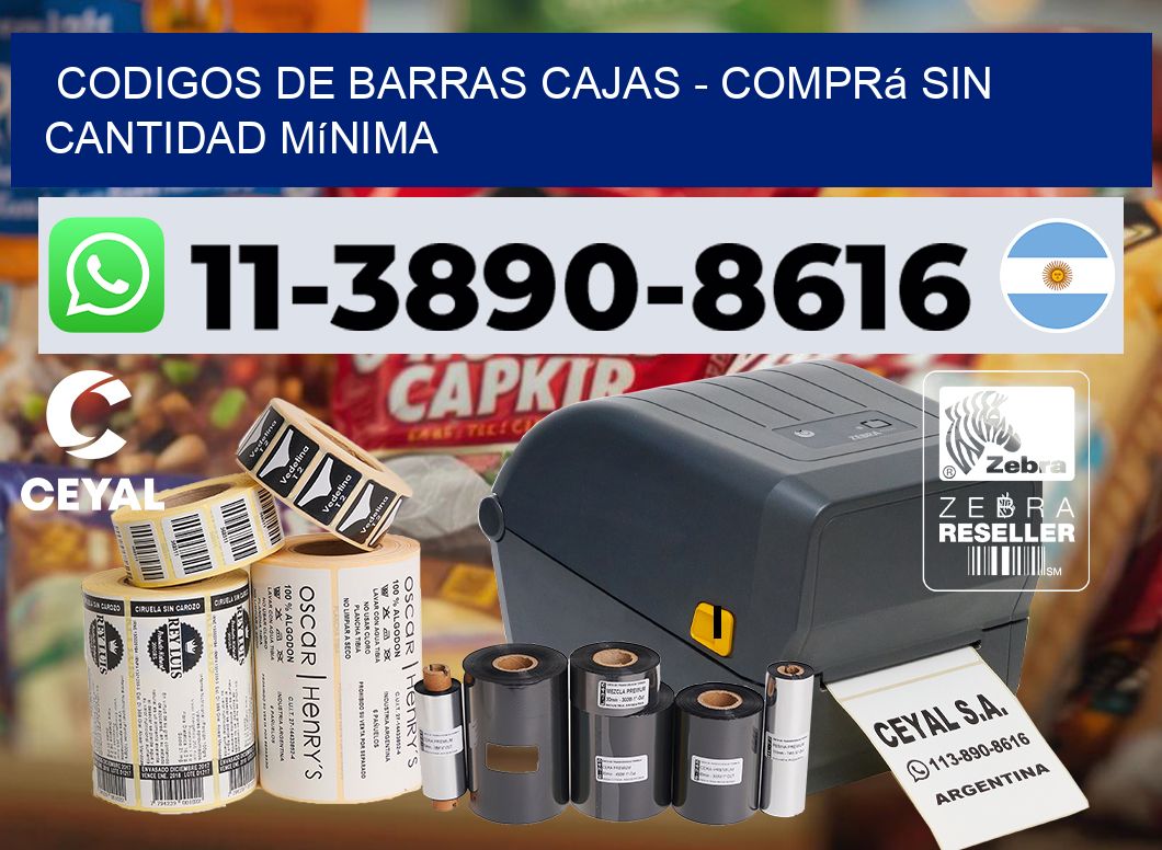 codigos de barras cajas - Comprá sin cantidad mínima