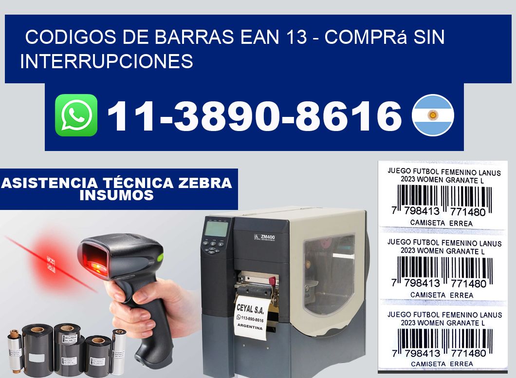 codigos de barras ean 13 - Comprá sin interrupciones